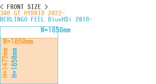 #308 GT HYBRID 2022- + BERLINGO FEEL BlueHDi 2018-